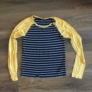 2 Striped Long Sleeve Medium Shirts